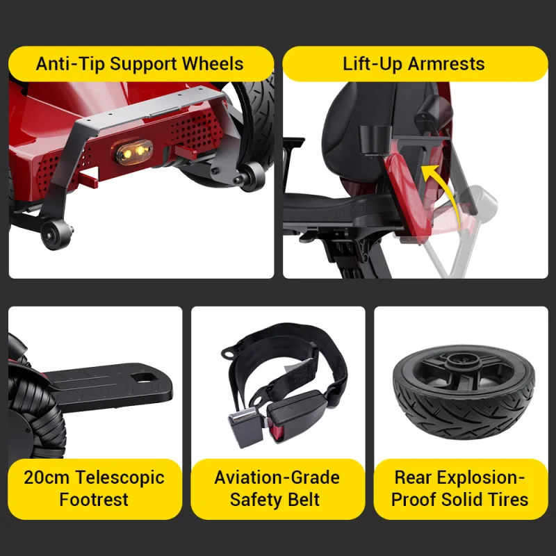 Easwe L10 Liftable Electric Wheelchair 12